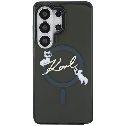 MagSafe cover til Samsung Galaxy S26 Ultra S948, Karl Lagerfeld, IML Choupette Karl Script Logo, Sort
