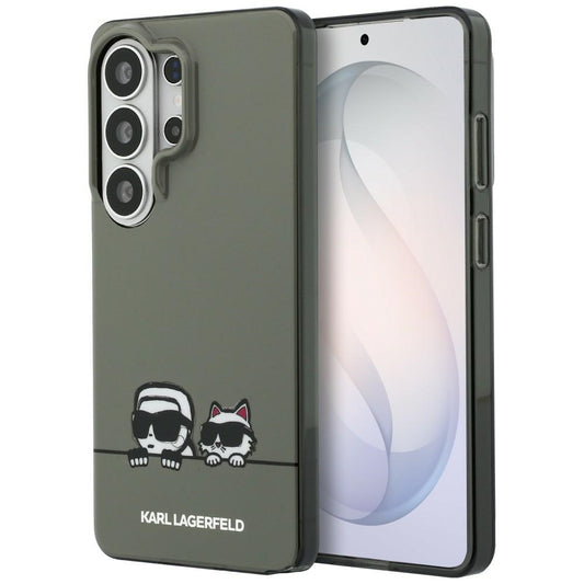 MagSafe cover til Samsung Galaxy S26 Ultra S948, Karl Lagerfeld, IML Karl & Choupette Peekaboo Logo, Sort