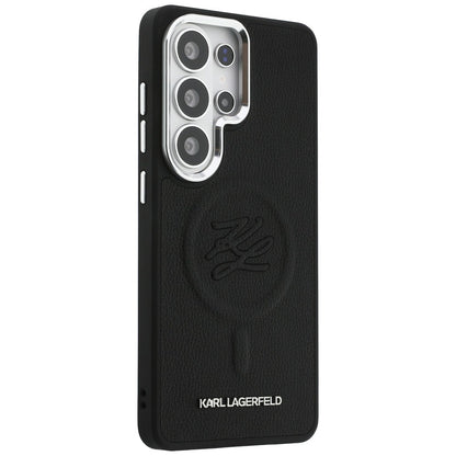 MagSafe cover til Samsung Galaxy S26 Ultra S948, Karl Lagerfeld, Initial Logo Debossed, Sort