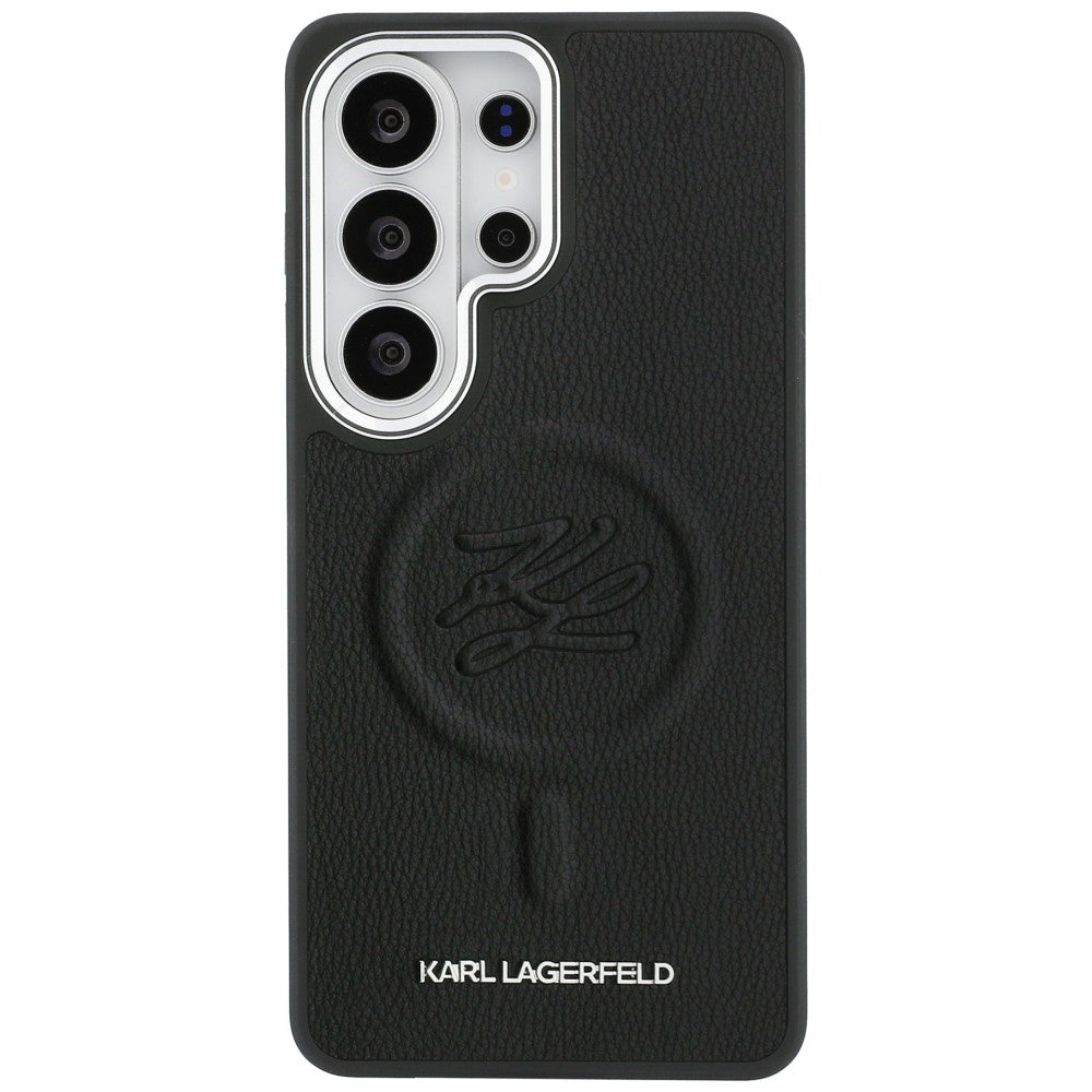 MagSafe cover til Samsung Galaxy S26 Ultra S948, Karl Lagerfeld, Initial Logo Debossed, Sort
