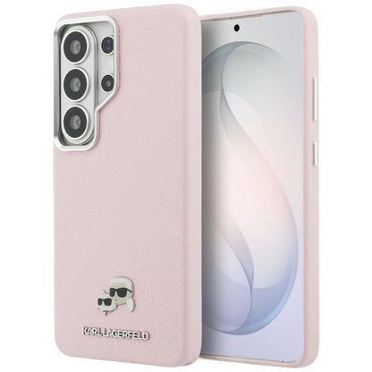 MagSafe cover til Samsung Galaxy S26 Ultra S948, Karl Lagerfeld, Karl & Choupette Head's Pin, Pink