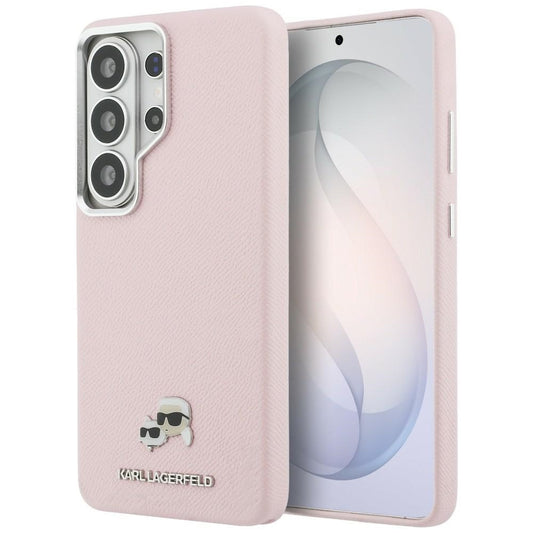 MagSafe cover til Samsung Galaxy S26 Ultra S948, Karl Lagerfeld, Karl & Choupette Head's Pin, Pink