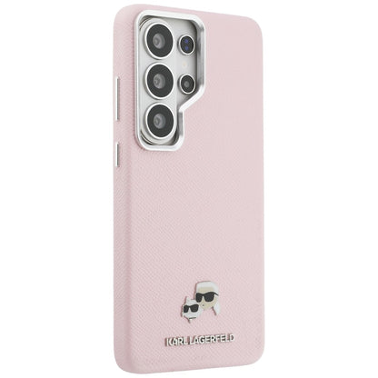 MagSafe cover til Samsung Galaxy S26 Ultra S948, Karl Lagerfeld, Karl & Choupette Head's Pin, Pink