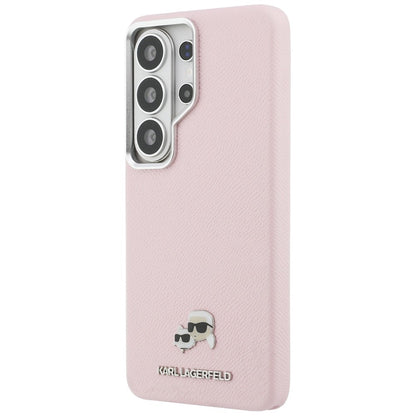 MagSafe cover til Samsung Galaxy S26 Ultra S948, Karl Lagerfeld, Karl & Choupette Head's Pin, Pink