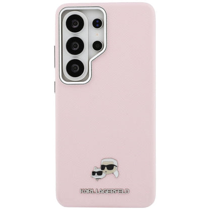 MagSafe cover til Samsung Galaxy S26 Ultra S948, Karl Lagerfeld, Karl & Choupette Head's Pin, Pink
