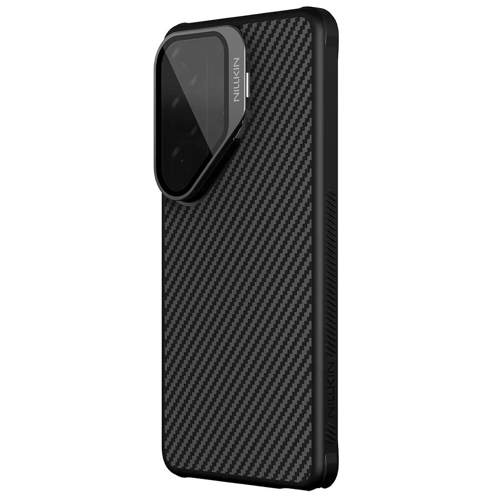 MagSafe-etui til Samsung Galaxy S26 Ultra S948, Nillkin, CarboProp med gennemsigtigt sort linsecover, sort