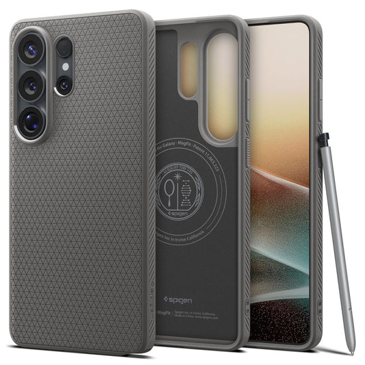 MagSafe cover til Samsung Galaxy S26 Ultra S948, Spigen, Liquid Air, Grå ACS10675