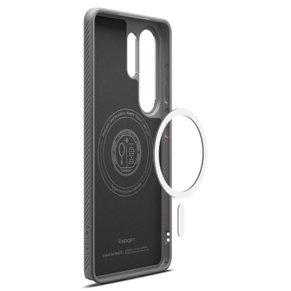 MagSafe cover til Samsung Galaxy S26 Ultra S948, Spigen, Liquid Air, Grå ACS10675