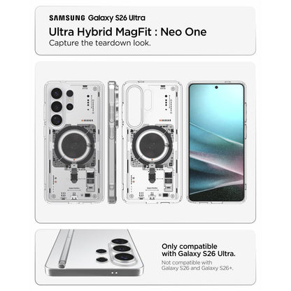 MagSafe cover til Samsung Galaxy S26 Ultra S948, Spigen, Ultra Hybrid Neo One, Gennemsigtig ACS11206