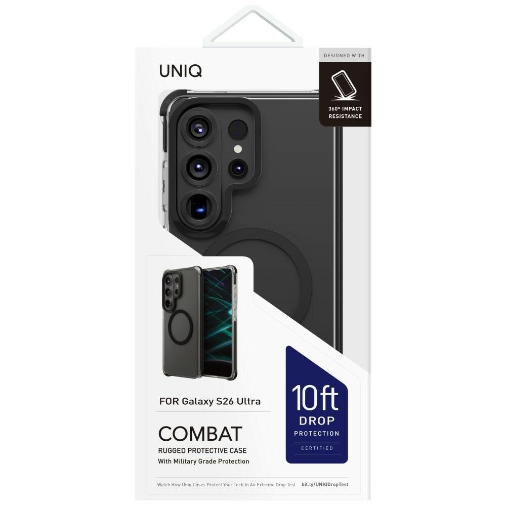 MagSafe cover til Samsung Galaxy S26 Ultra S948, UNIQ, Combat MagClick, Sort