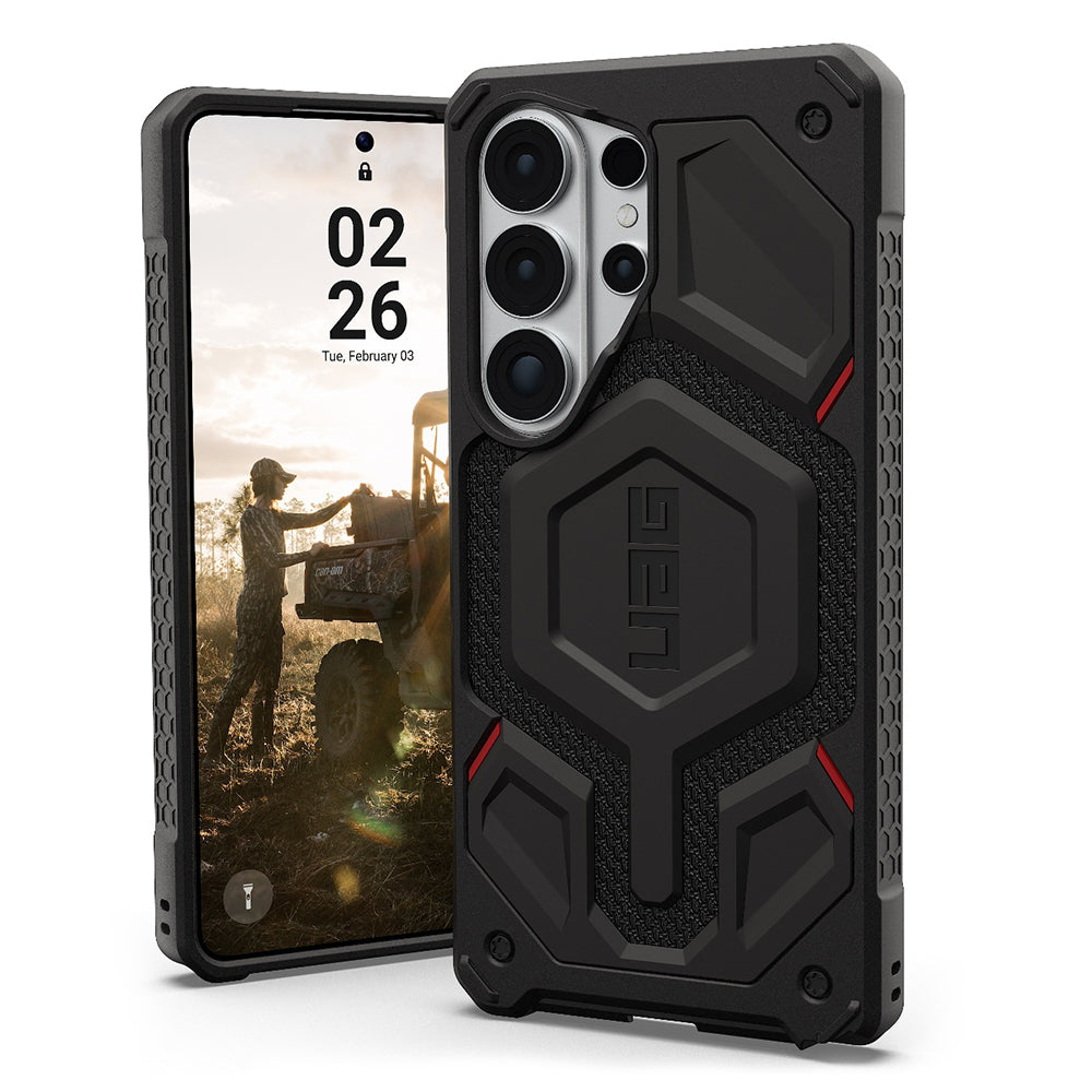 MagSafe-cover til Samsung Galaxy S26 Ultra S948, Urban Armor Gear, Monarch Pro Kevlar, sort
