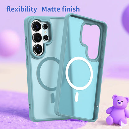 MagSafe Case for Samsung Galaxy S26 Ultra, Techsuit, HaloFrost II, Light Green