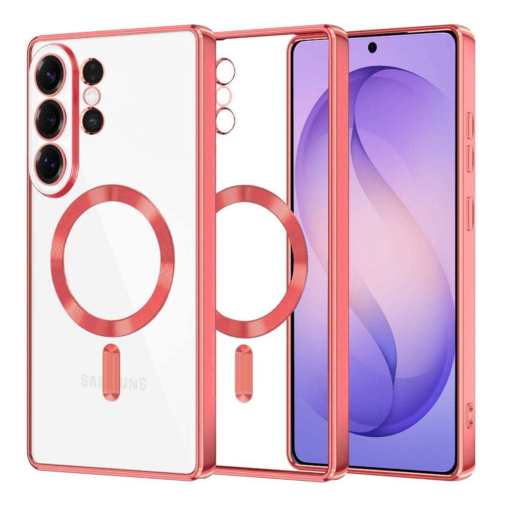 MagSafe cover til Samsung Galaxy S26 Ultra, Techsuit, Luxury Crystal, Pink