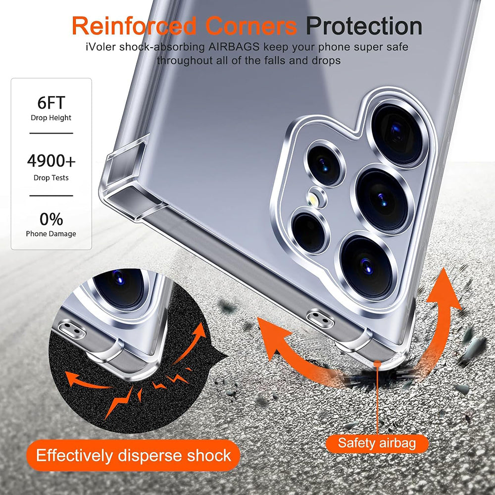 MagSafe cover til Samsung Galaxy S26 Ultra, Techsuit, Stødsikker, Gennemsigtig