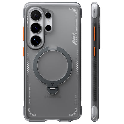 MagSafe Case for Samsung Galaxy S26 Ultra S948, Torras, Ostand Spin Air, Gray