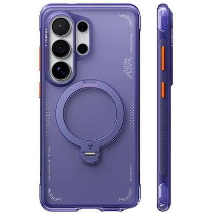 MagSafe Case for Samsung Galaxy S26 Ultra, Torras, Ostand Spin Air, Purple