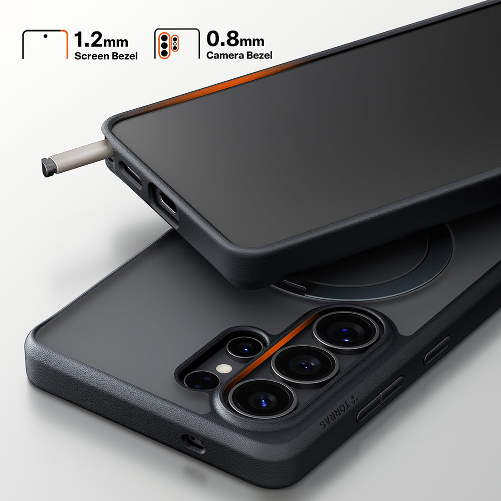 MagSafe cover til Samsung Galaxy S26 Ultra, Torras, Ostand Spin, Sort