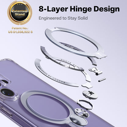 MagSafe cover til Samsung Galaxy S26 Ultra, Torras, Ostand Spin, Gennemsigtig