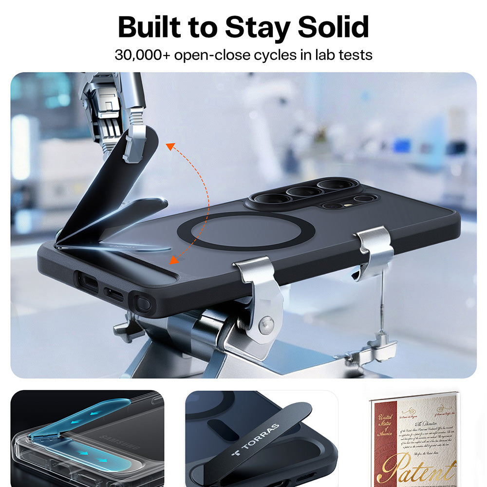 MagSafe Case for Samsung Galaxy S26 Ultra, Torras, Pstand, Black