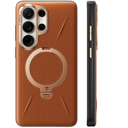 MagSafe cover til Samsung Galaxy S26 Ultra, Torras, QPRO Leather, Brun