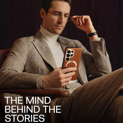 MagSafe cover til Samsung Galaxy S26 Ultra, Torras, QPRO Leather, Brun