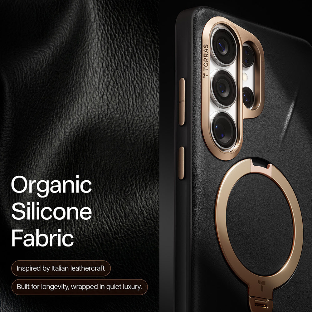 MagSafe cover til Samsung Galaxy S26 Ultra, Torras, QPRO Leather, Sort