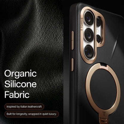 MagSafe cover til Samsung Galaxy S26 Ultra, Torras, QPRO Leather, Sort