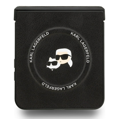 MagSafe cover til Samsung Galaxy Z Flip7 F766, Karl Lagerfeld, Karl & Choupette Pins, Sort