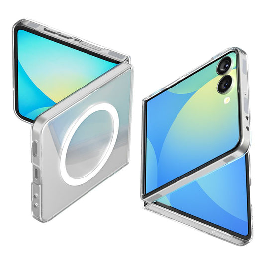 MagSafe-etui til Samsung Galaxy Z Flip7 F766, Spigen, Air Skin, Transparent ACS09556