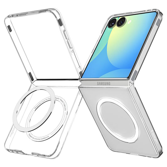 MagSafe-etui til Samsung Galaxy Z Flip7 F766, Spigen, Air Skin, Transparent ACS09556