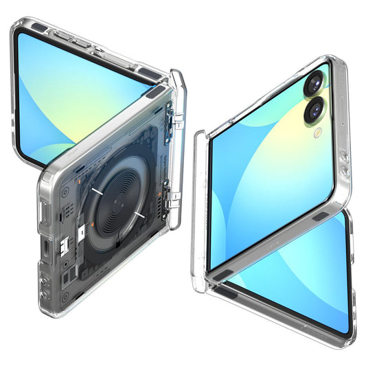 MagSafe cover til Samsung Galaxy Z Flip7 F766, Spigen, Ultra Hybrid Pro Neo One, Transparent ACS09560