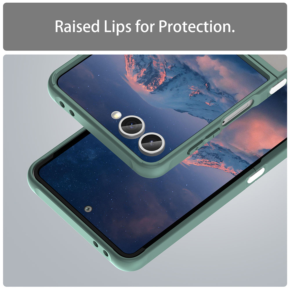 MagSafe-etui til Samsung Galaxy Z Flip7 F766, Techsuit, HaloFrost II, Grøn