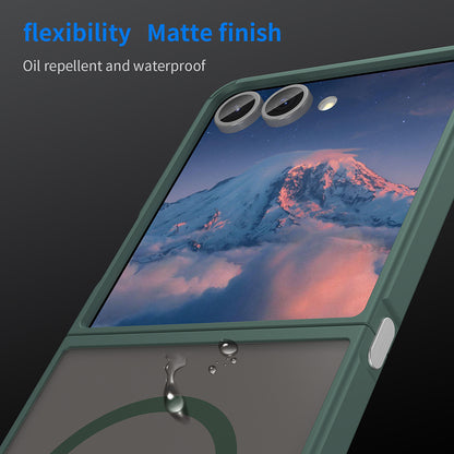 MagSafe-etui til Samsung Galaxy Z Flip7 F766, Techsuit, HaloFrost II, Grøn