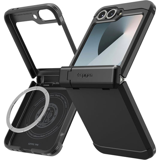 MagSafe cover til Samsung Galaxy Z Flip7 FE F761 / Z Flip6 F741, Spigen, Tough Armor Pro, Sort ACS09807