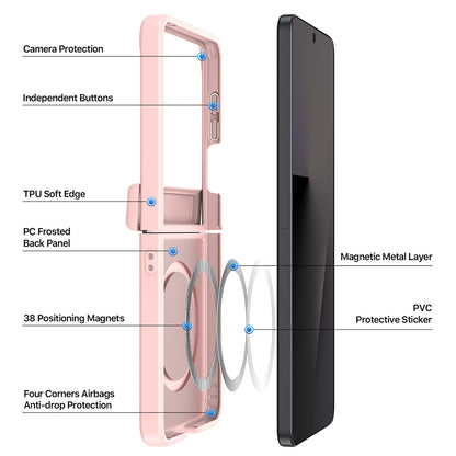 MagSafe-etui til Samsung Galaxy Z Flip8 F776, DUX DUCIS, Yind, Sort