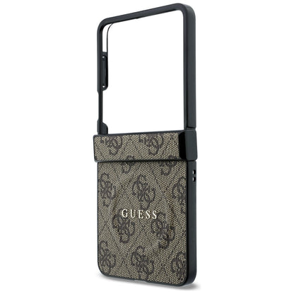 MagSafe-etui til Samsung Galaxy Z Flip8 F776, Guess, 4G Leather Classic, Brun