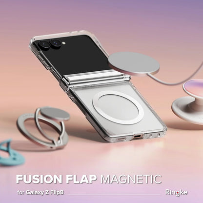 MagSafe-etui til Samsung Galaxy Z Flip8 F776, Ringke, Fusion Flap, Transparent