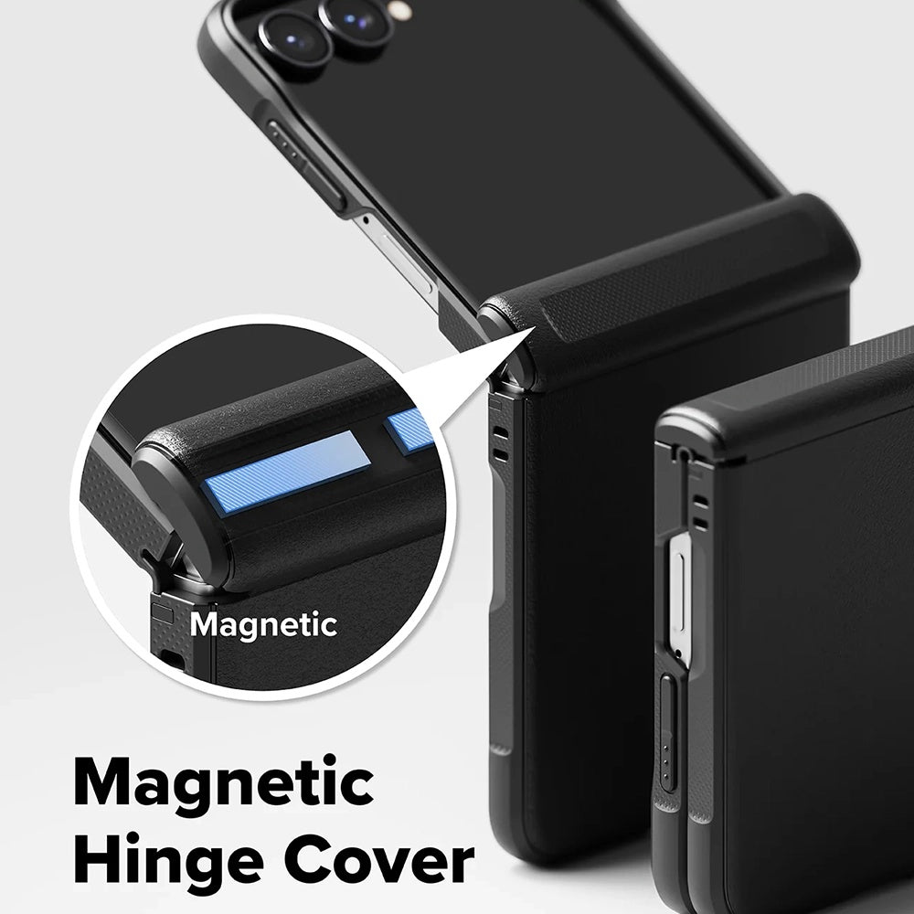 MagSafe-etui til Samsung Galaxy Z Flip8 F776, Ringke, Onyx Flap, Sort