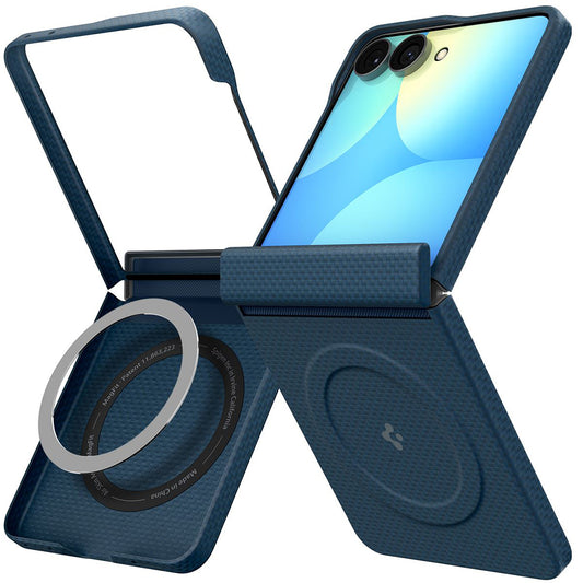 MagSafe-etui til Samsung Galaxy Z Flip8 F776, Spigen, Air Skin, Marineblå ACS11514