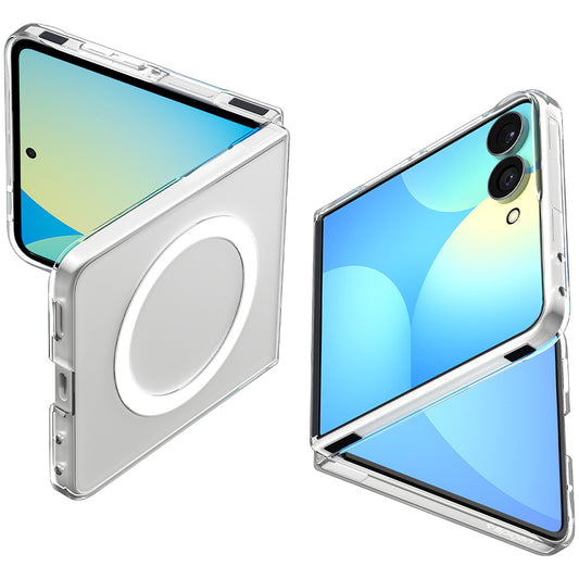 MagSafe-etui til Samsung Galaxy Z Flip8 F776, Spigen, Air Skin, Transparent Hvid ACS11521