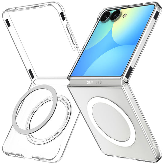 MagSafe-etui til Samsung Galaxy Z Flip8 F776, Spigen, Air Skin, Transparent Hvid ACS11521