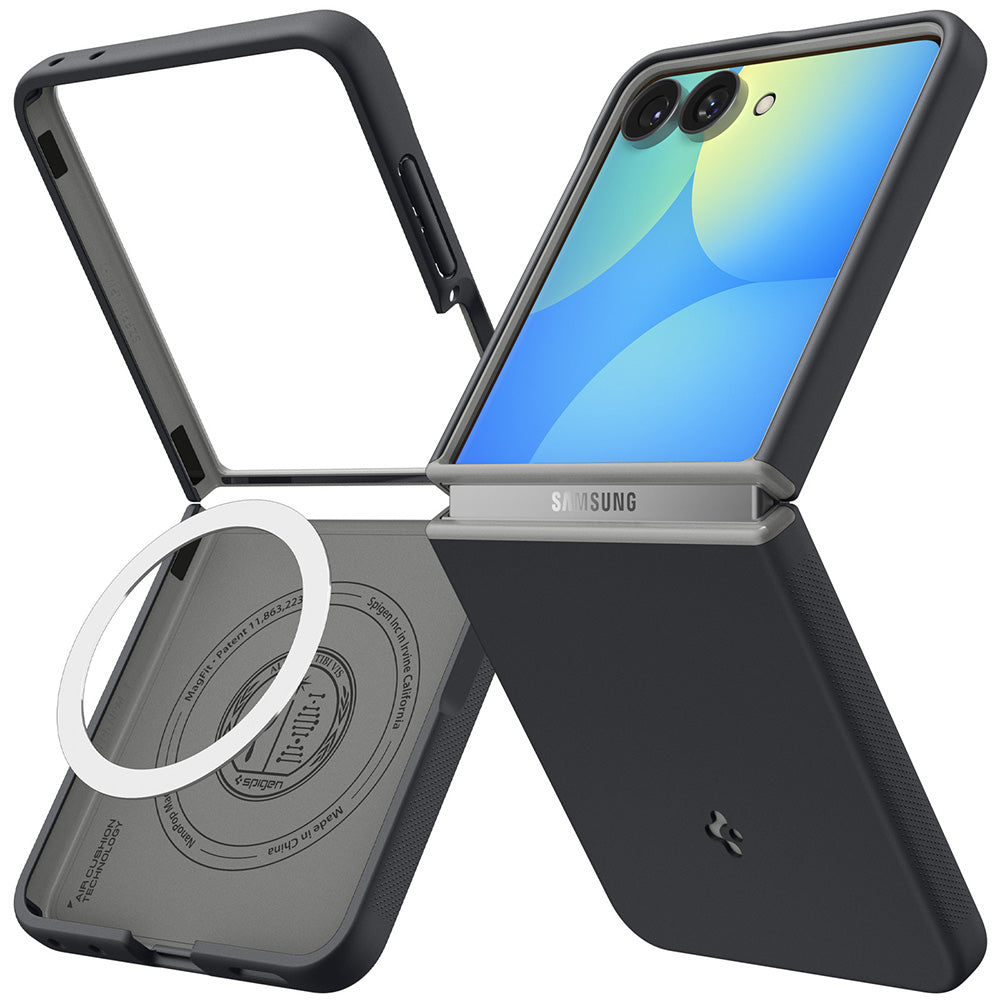 MagSafe-etui til Samsung Galaxy Z Flip8 F776, Spigen, Caseology Nano Pop, Sort ACS11523