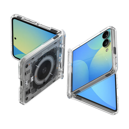 MagSafe-etui til Samsung Galaxy Z Flip8 F776, Spigen, Ultra Hybrid Pro Neo One, Transparent ACS11525