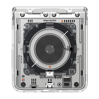 MagSafe-etui til Samsung Galaxy Z Flip8 F776, Spigen, Ultra Hybrid Pro Neo One, Transparent ACS11525