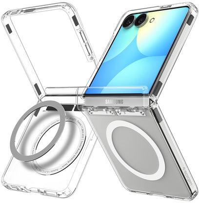 MagSafe-etui til Samsung Galaxy Z Flip8 F776, Spigen, Ultra Hybrid Pro, Transparent Hvid ACS11524