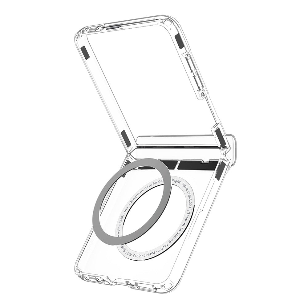 MagSafe-etui til Samsung Galaxy Z Flip8 F776, Spigen, Ultra Hybrid Pro, Transparent Hvid ACS11524
