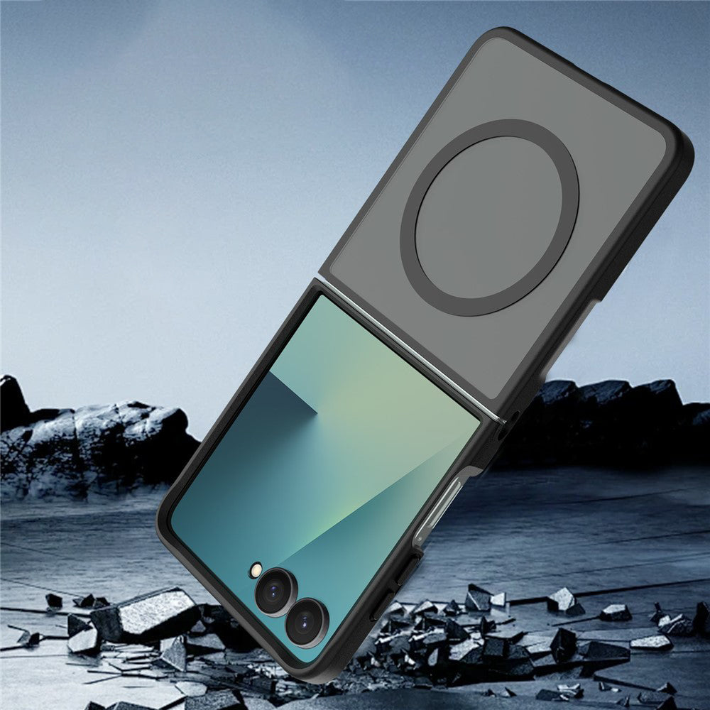 MagSafe-etui til Samsung Galaxy Z Flip8 F776, Techsuit, PureFrost, Satin Sort