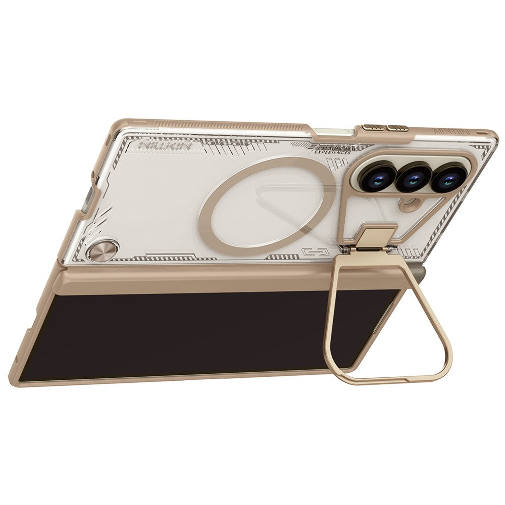 MagSafe-etui til Samsung Galaxy Z Fold7 F966, Nillkin, Iceblade Prop med kameraklip, Brun