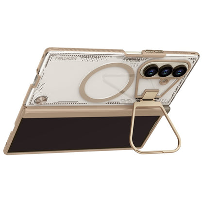MagSafe-etui til Samsung Galaxy Z Fold7 F966, Nillkin, Iceblade Prop med kameraklip, Brun
