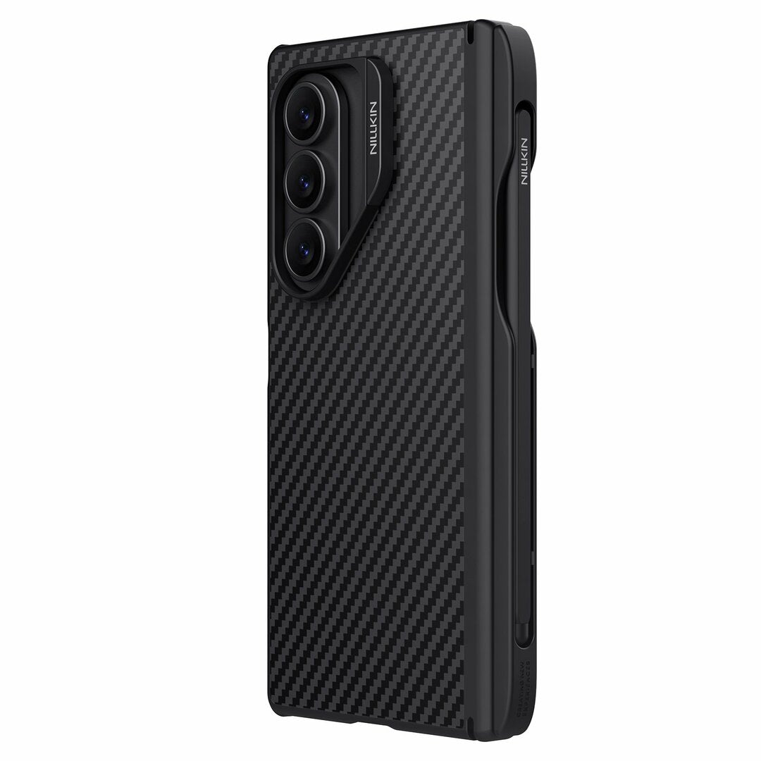 MagSafe-etui til Samsung Galaxy Z Fold7 F966, Nillkin, Synthetic Fiber Pro med S-Pen-holder, Sort